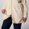 Chaqueta polar larga con cremallera completa Fire Side™ para mujer – Talla grande
