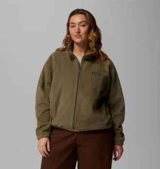 Chaqueta polar relajada con cremallera completa Benton Springs™ para mujer – Talla grande