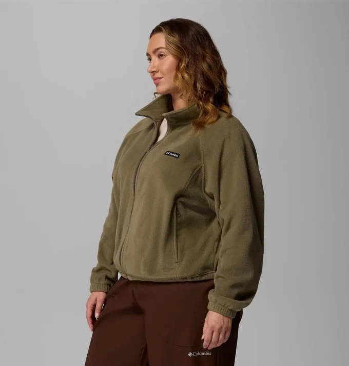 Chaqueta polar relajada con cremallera completa Benton Springs™ para mujer – Talla grande Chaqueta polar relajada con cremallera completa Benton Springs™ para mujer – Talla grande