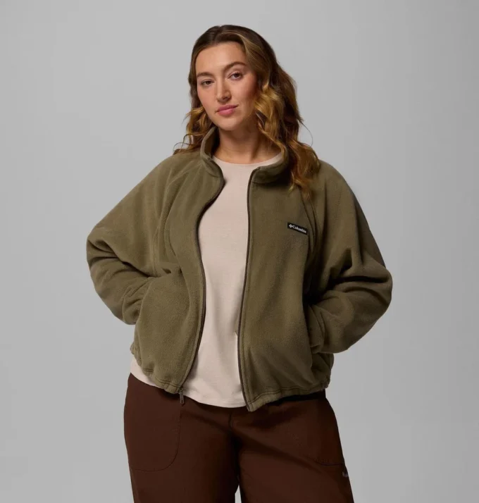 Chaqueta polar relajada con cremallera completa Benton Springs™ para mujer – Talla grande Chaqueta polar relajada con cremallera completa Benton Springs™ para mujer – Talla grande