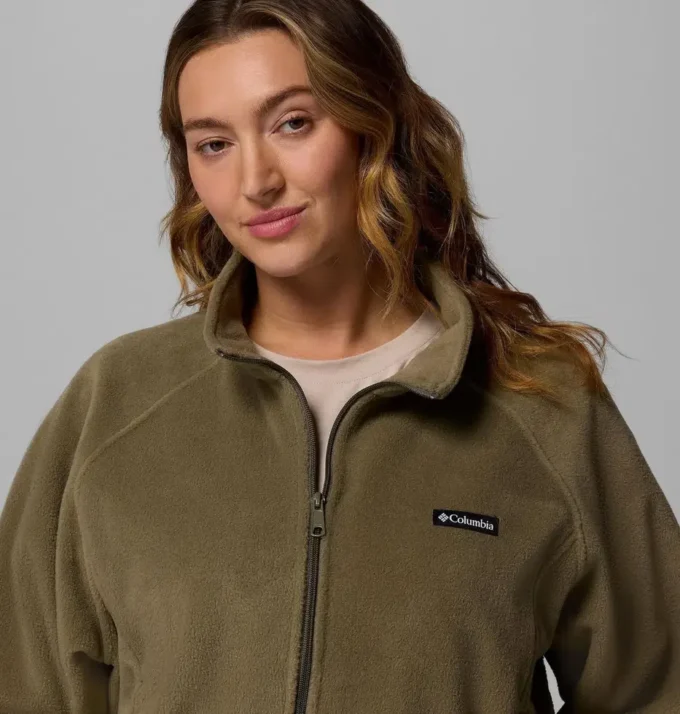 Chaqueta polar relajada con cremallera completa Benton Springs™ para mujer – Talla grande Chaqueta polar relajada con cremallera completa Benton Springs™ para mujer – Talla grande