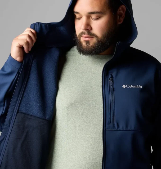 Chaqueta softshell con capucha Ascender™ II para hombre – Talla grande
