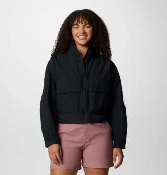 Cortavientos corto tipo cargo Paracutie™ para mujer