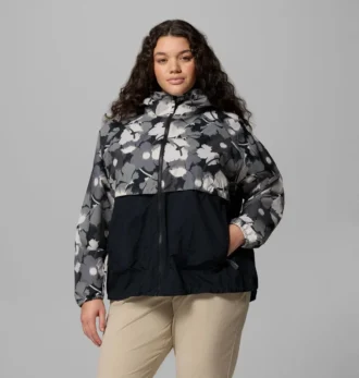 Cortavientos estampado Spire Valley™ para mujer – Tallas grandes Cortavientos estampado Spire Valley™ para mujer – Tallas grandes