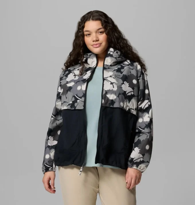 Cortavientos estampado Spire Valley™ para mujer – Tallas grandes Cortavientos estampado Spire Valley™ para mujer – Tallas grandes