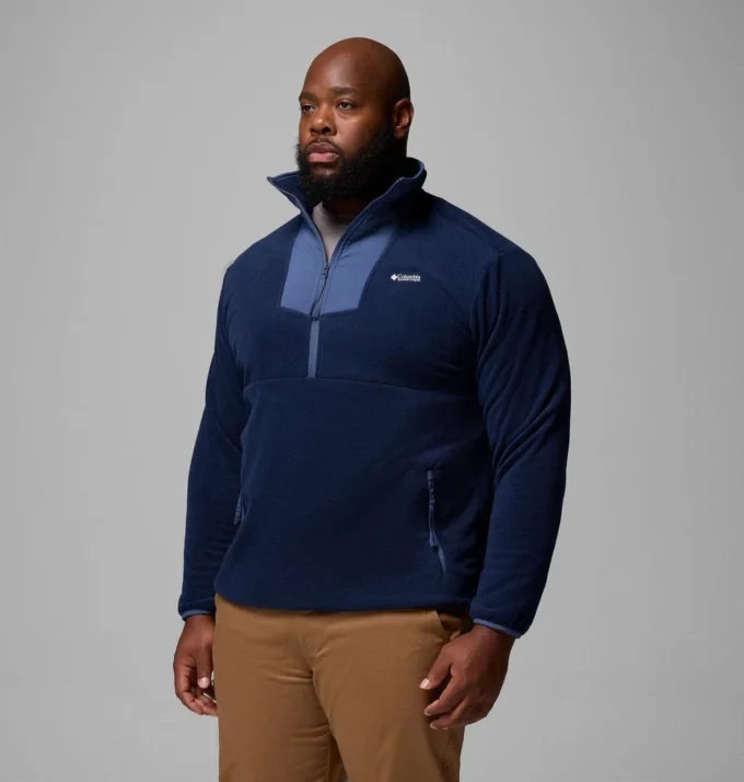 Forro polar con media cremallera Sequoia Grove™ para hombre – Talla grande Forro polar con media cremallera Sequoia Grove™ para hombre – Talla grande