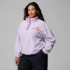 Jersey corto de felpa con medio botonadura Helvetia™ II para mujer – Talla grande Jersey corto de felpa con medio botonadura Helvetia™ II para mujer – Talla grande