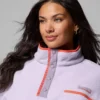 Jersey corto de felpa con medio botonadura Helvetia™ II para mujer – Talla grande Jersey corto de felpa con medio botonadura Helvetia™ II para mujer – Talla grande