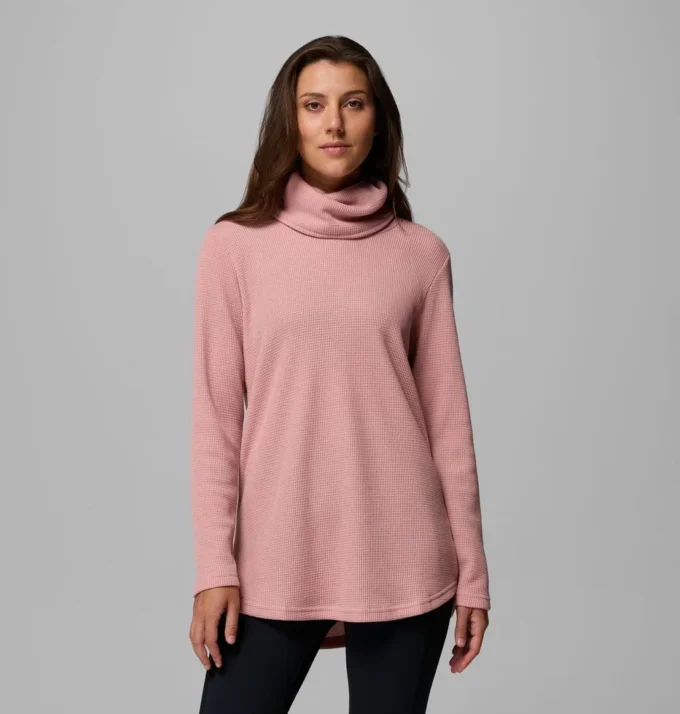 Jersey de cuello vuelto Holly Hideaway™ Waffle para mujer