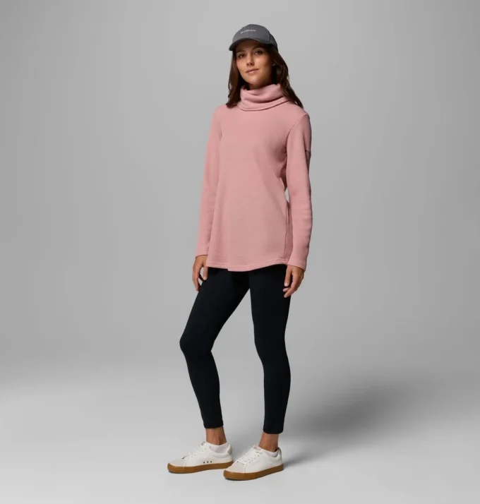 Jersey de cuello vuelto Holly Hideaway™ Waffle para mujer