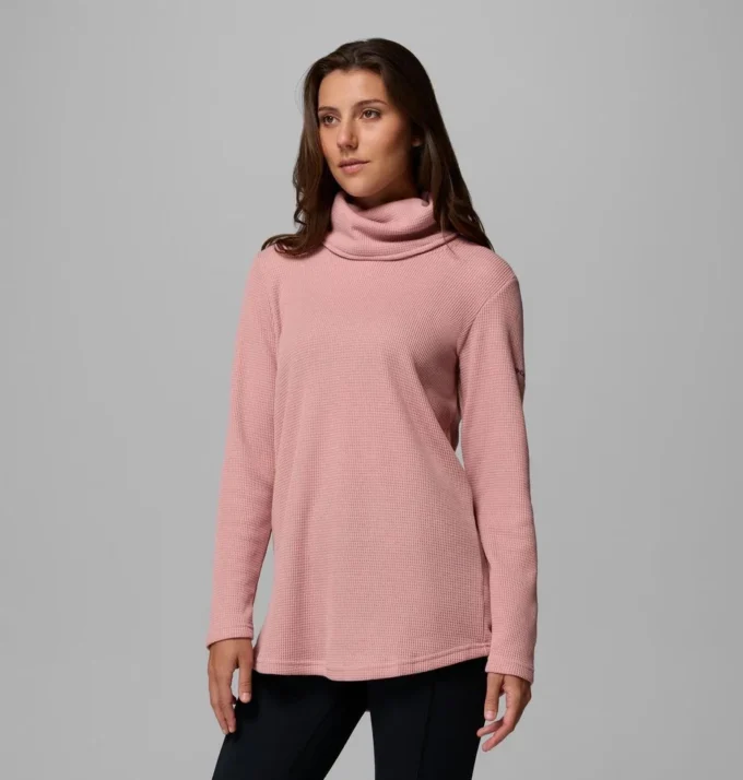 Jersey de cuello vuelto Holly Hideaway™ Waffle para mujer