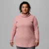 Jersey de cuello vuelto Holly Hideaway™ Waffle para mujer – Tallas grandes