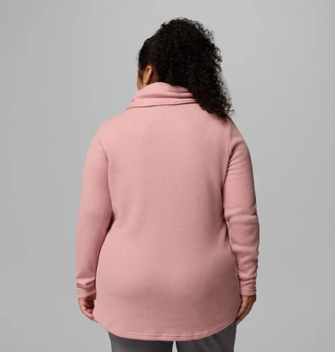 Jersey de cuello vuelto Holly Hideaway™ Waffle para mujer – Tallas grandes