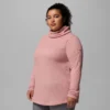 Jersey de cuello vuelto Holly Hideaway™ Waffle para mujer – Tallas grandes