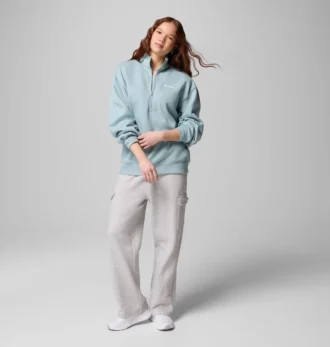Jersey de felpa con media cremallera Aldermore™ para mujer