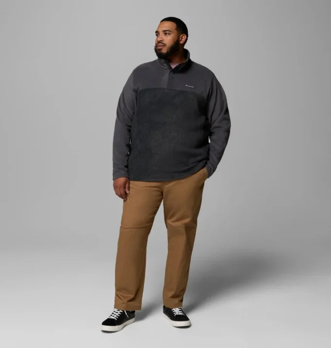 Jersey de forro polar con medio cierre a presión Steens Mountain™ para hombre II – Talla grande