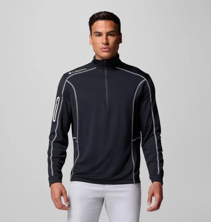Jersey de golf con cremallera corta Shotgun para hombre Jersey de golf con cremallera corta Shotgun para hombre