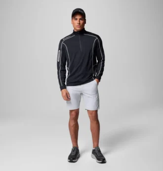 Jersey de golf con cremallera corta Shotgun para hombre