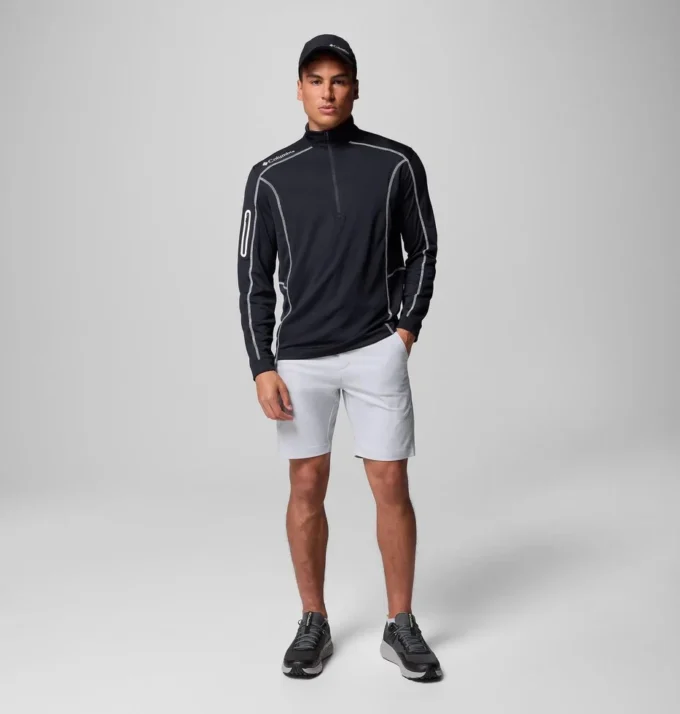 Jersey de golf con cremallera corta Shotgun para hombre Jersey de golf con cremallera corta Shotgun para hombre