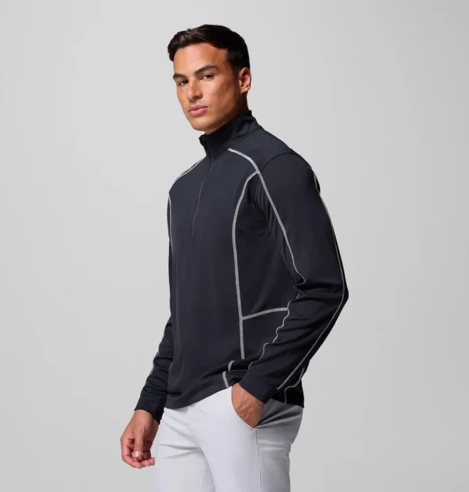 Jersey de golf con cremallera corta Shotgun para hombre Jersey de golf con cremallera corta Shotgun para hombre