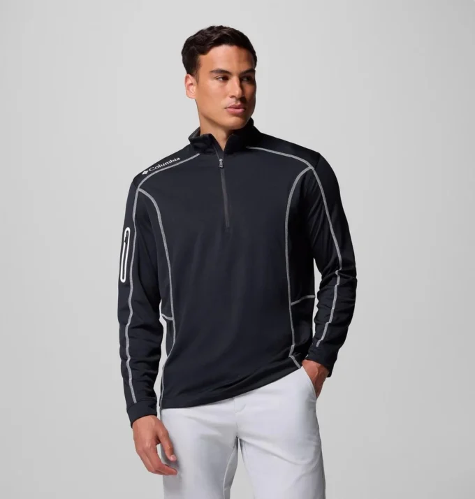 Jersey de golf con cremallera corta Shotgun para hombre Jersey de golf con cremallera corta Shotgun para hombre