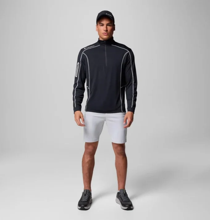 Jersey de golf con cremallera corta Shotgun para hombre Jersey de golf con cremallera corta Shotgun para hombre