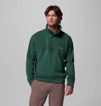 Jersey de hombre Sweater Weather™ de corte holgado con medio cierre de botones a presión