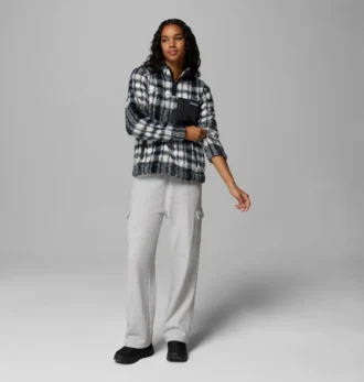 Jersey de lana con cremallera corta West Bend™ para mujer Jersey de lana con cremallera corta West Bend™ para mujer