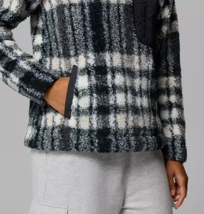 Jersey de lana con cremallera corta West Bend™ para mujer