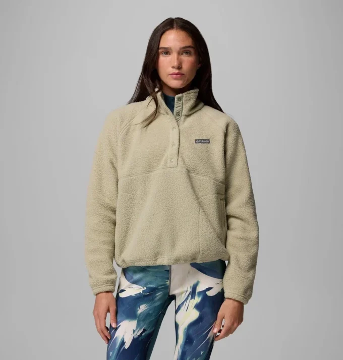 Mujer Jasper Ridge™ Pebbled Fleece Half Snap