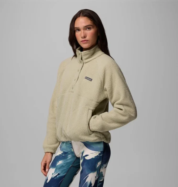 Mujer Jasper Ridge™ Pebbled Fleece Half Snap