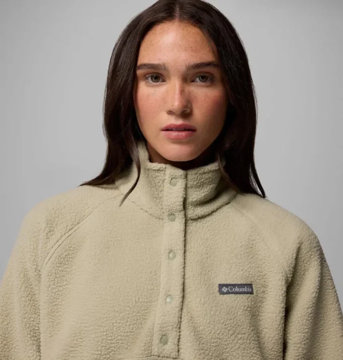 Mujer Jasper Ridge™ Pebbled Fleece Half Snap