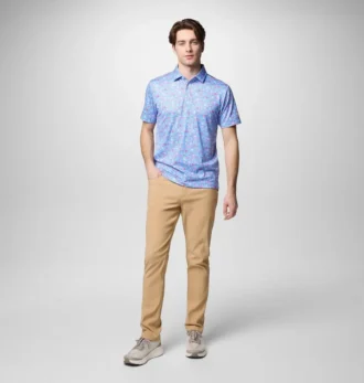Polo verde campo para hombre