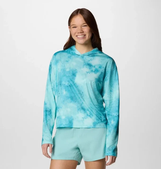 Sudadera con capucha estampada PFG Solar Stream™ para mujer Sudadera con capucha estampada PFG Solar Stream™ para mujer