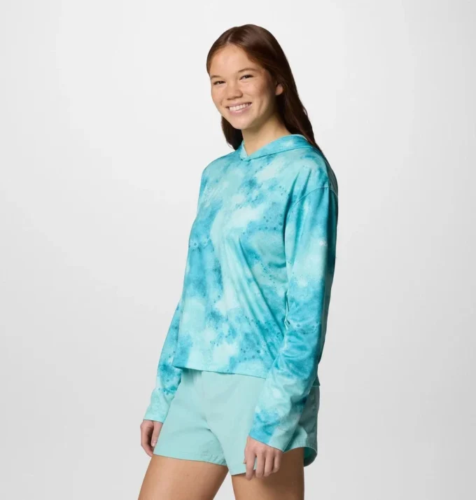 Sudadera con capucha estampada PFG Solar Stream™ para mujer Sudadera con capucha estampada PFG Solar Stream™ para mujer