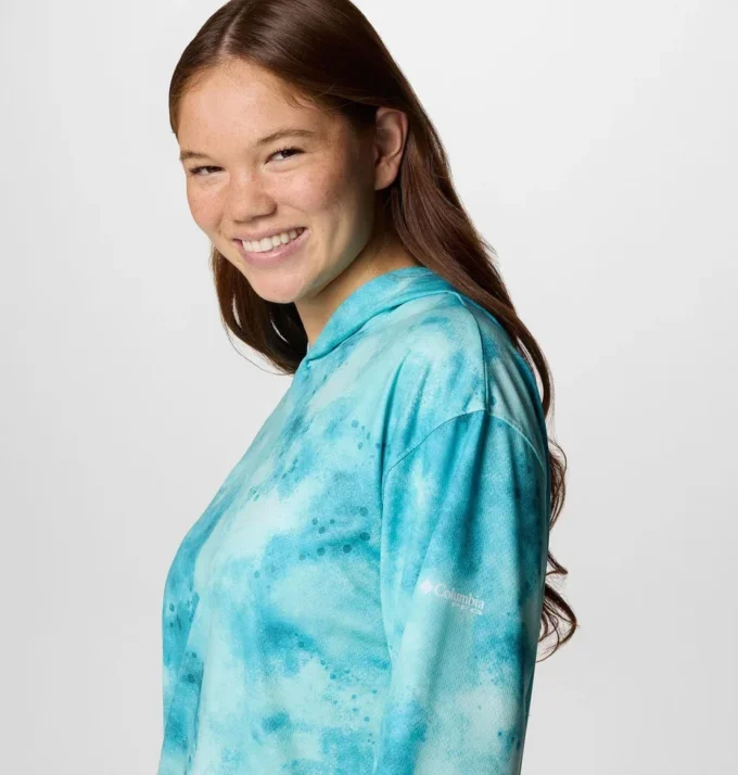 Sudadera con capucha estampada PFG Solar Stream™ para mujer Sudadera con capucha estampada PFG Solar Stream™ para mujer