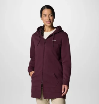 Sudadera con capucha larga y cremallera completa Burr Trail™ para mujer