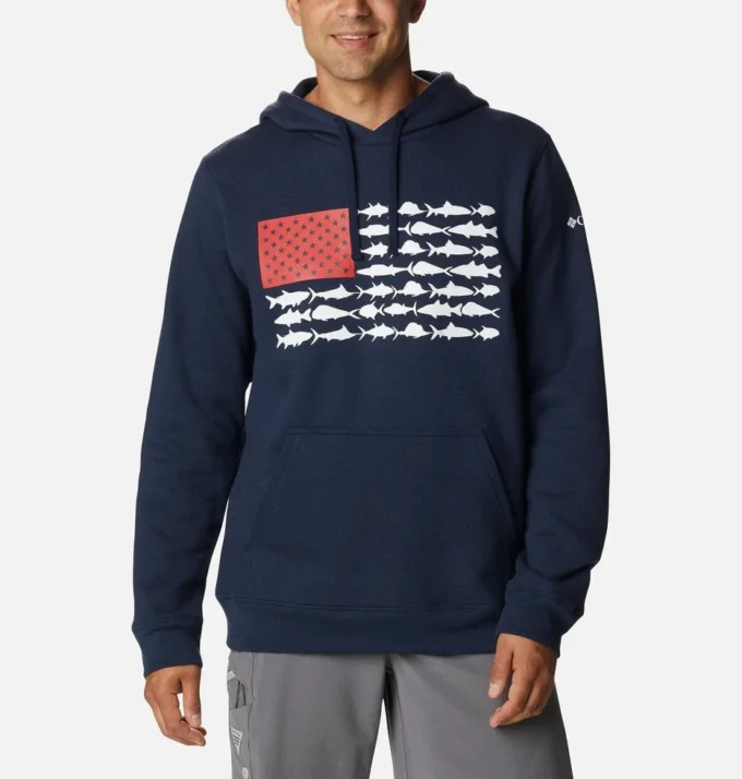 Sudadera con capucha PFG™ Fish Flag II para hombre