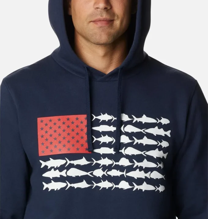 Sudadera con capucha PFG™ Fish Flag II para hombre