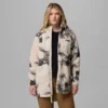 Sudadera con capucha y cremallera completa estampada Women Winter Warmth™