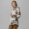 Sudadera con capucha y cremallera completa estampada Women Winter Warmth™