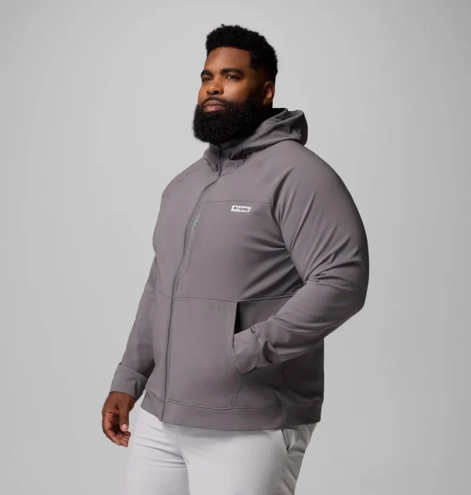 Sudadera con capucha y cremallera completa Hydroforce™ para hombre – Talla grande Sudadera con capucha y cremallera completa Hydroforce™ para hombre – Talla grande