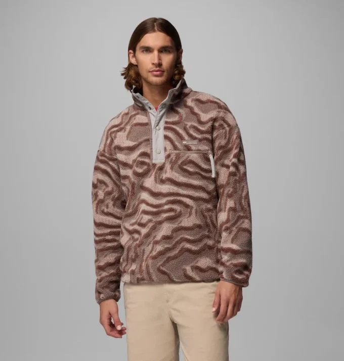 Sudadera con capucha y estampado Helvetia™ II para hombre con medio cierre a presión Sudadera con capucha y estampado Helvetia™ II para hombre con medio cierre a presión