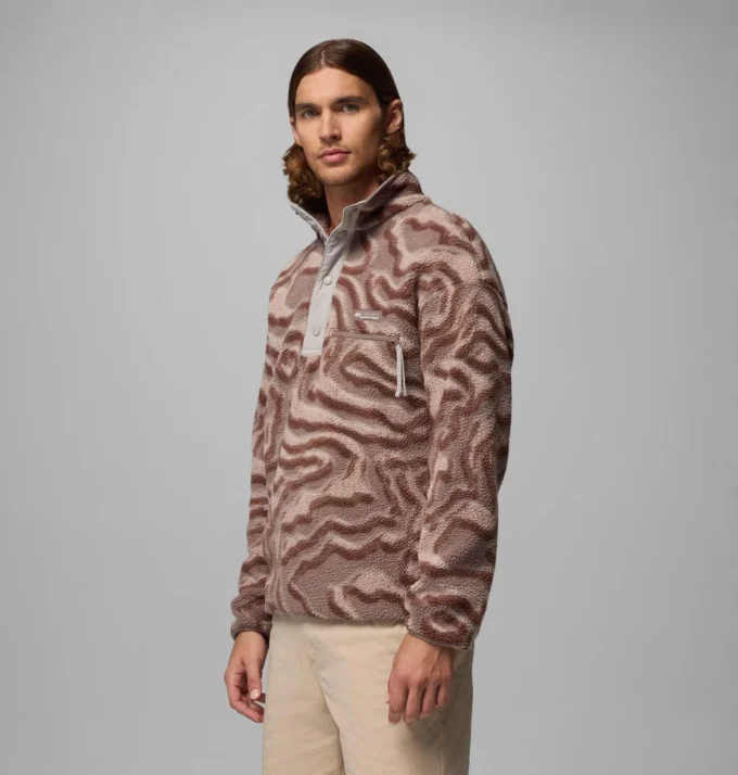 Sudadera con capucha y estampado Helvetia™ II para hombre con medio cierre a presión Sudadera con capucha y estampado Helvetia™ II para hombre con medio cierre a presión