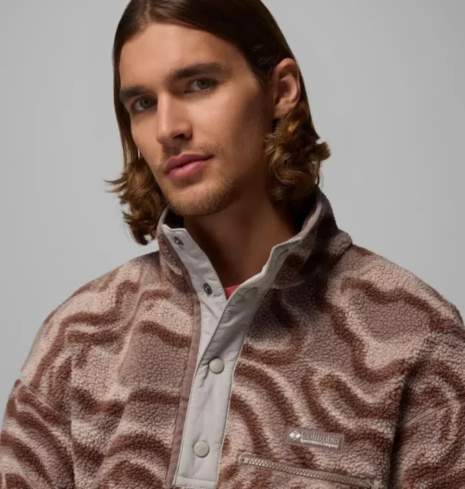 Sudadera con capucha y estampado Helvetia™ II para hombre con medio cierre a presión Sudadera con capucha y estampado Helvetia™ II para hombre con medio cierre a presión