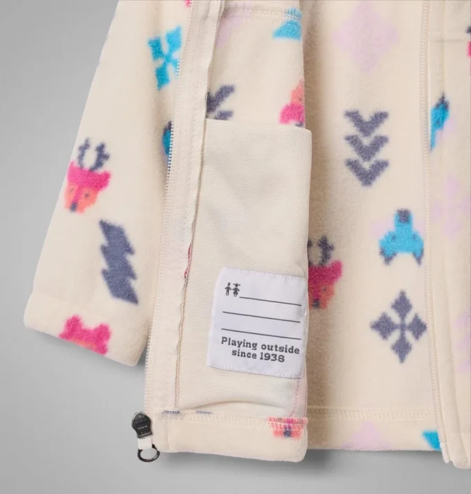 Sudadera con cremallera completa y estampado Castle Dale™ para niñas pequeñas