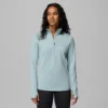 Sudadera con media cremallera Crystal Leaf™ Omni-Heat™ Helix para mujer