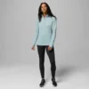 Sudadera con media cremallera Crystal Leaf™ Omni-Heat™ Helix para mujer