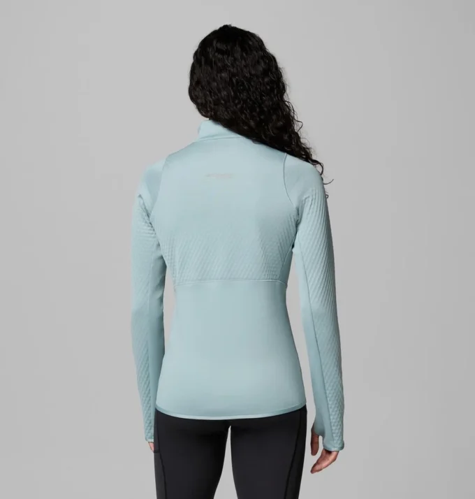 Sudadera con media cremallera Crystal Leaf™ Omni-Heat™ Helix para mujer