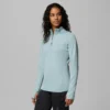 Sudadera con media cremallera Crystal Leaf™ Omni-Heat™ Helix para mujer